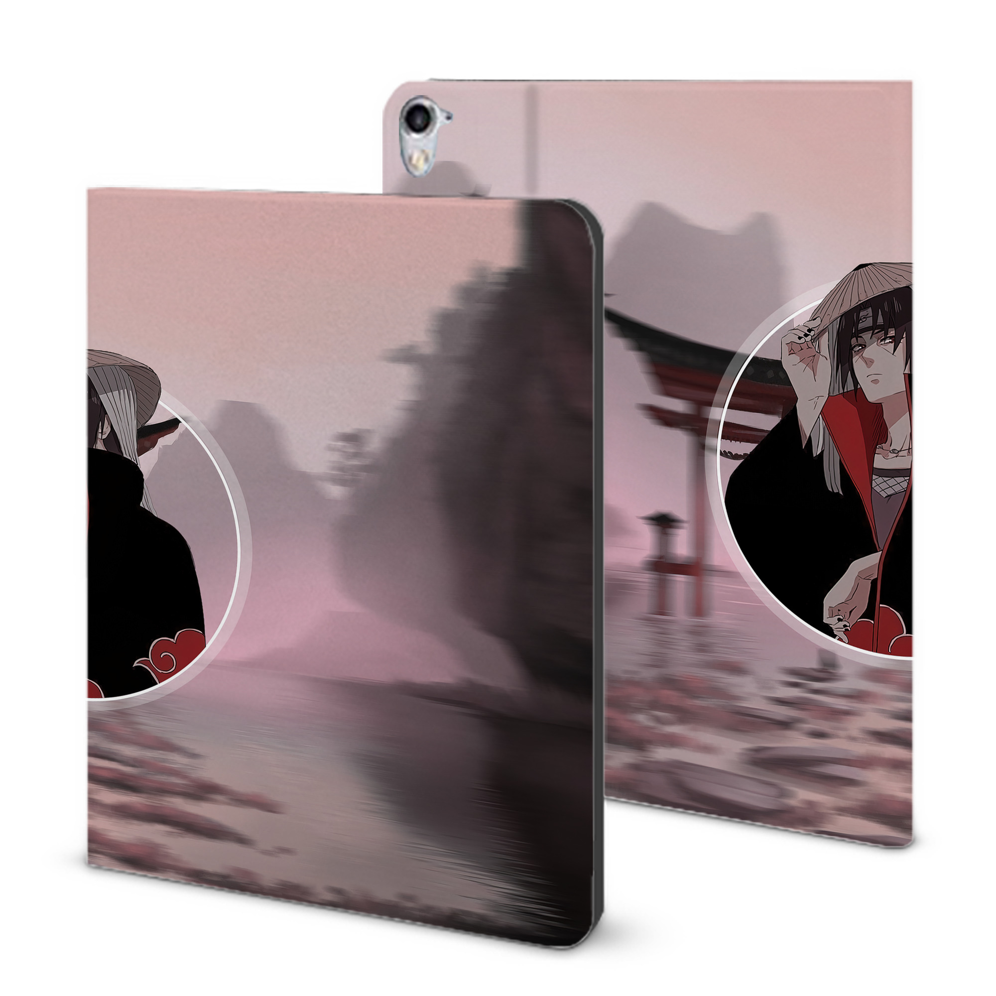 （画像用） NARUTO -ナルト- NARUTO -ナルト- 疾風伝 IPad ケース ブック型 PUレザー TPU 耐衝撃 軽量 薄型 ペン収納なし 全面保護 IPad 各モデル対応